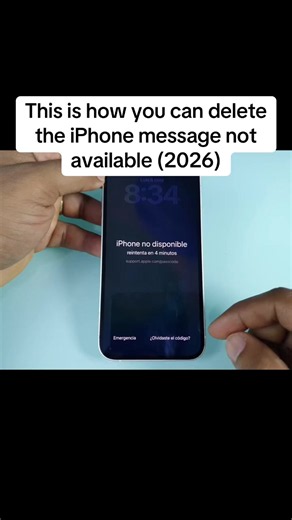 This is how you can delete the iPhone message not available (2026)#Unlockiphone #forgotappleid #unlockiphone #icloudactivation