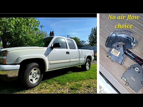 2004 Chevy Silverado Blend Door Actuator Replacement HVAC. No Air flow choice, stuck on defrost