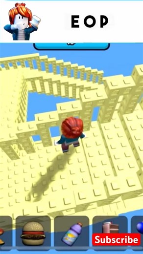 Falling From the Highest Ladder in Roblox 😱 #roblox