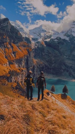 Rune | Adventure Photographer on Instagram: "True words ... ✨ #oeschinensee #switzerland #switzerland #hiking #bergliebe #wandern #viralreels #viralreel #viralsong #viralvideos #swissalps #outdooradventures #beautifuldestinations #"