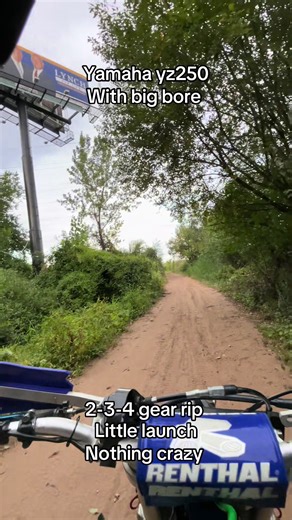 Yamaha YZ250 Launch in 2-4 Gear