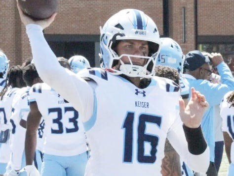 Keiser Seahawks open NAIA football playoffs without their head coach