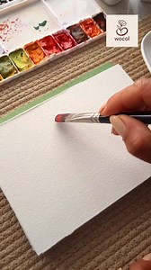 Paint a beautiful Christmas greeting card in easy strokes for this Christmas using watercolors, beginner-friendly, anyone can paint in few strokes #wocol #Christmas #chrismasseason #christmasart #merrychristmas #giftidea #christmaspresent #christmasgift | WoCol