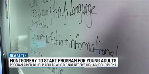 Montgomery starting program to help young adults who did not graduate high school