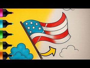 Easy Flag Coloring for Kids!