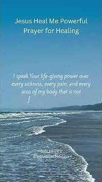 Jesus Heal Me Powerful Prayer for Healing#JesusHealMe #HealingPrayer #PrayerForHealing
