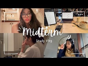 STUDY VLOG midterm prep 📚
