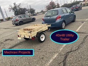 40X48 Utility Trailer Kit Assembly #toyota #toyotayaris #utilitytrailer