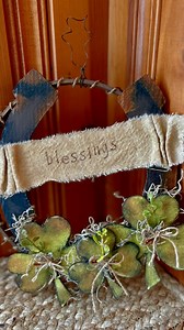 I love how these inexpensive pieces came together! Grab an embroidery hoop, some cardboard, and a few shamrocks to make this rustic craft with me. Inspired by JnA Woodcrafts. #craft #craftvideos #soringcrafts #shamrock #blessings | A Rustic Stitch