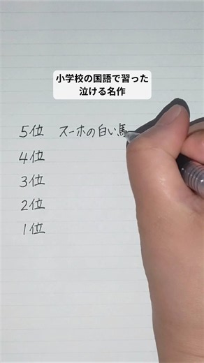 小学校の国語で習った泣ける名作 #ボールペン#手書き