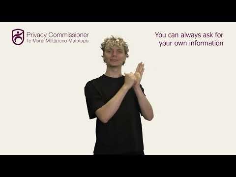 Sign language translation of our 'Did you know you have privacy rights?' brochure.