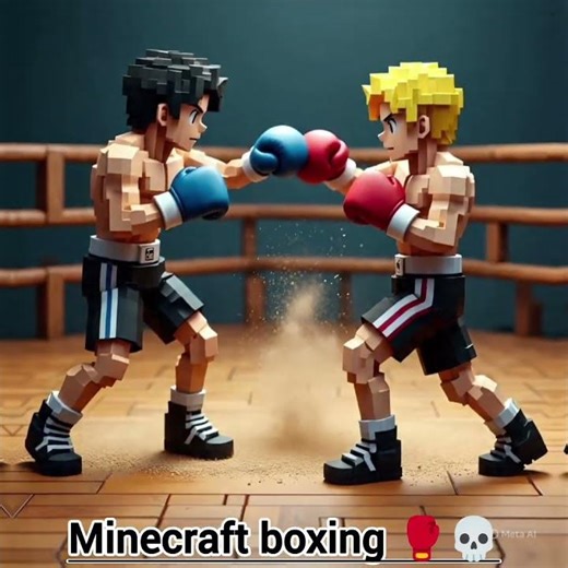 Minecraft Boxing Fight 🥊 | Realistic 1-on-1 Battle | Shorts
