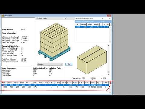 Optimización de las dimensiones de cajas de cartón para su apilado en palets | | UPV