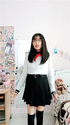 #anime #kawaii #animeschoolgril #cute