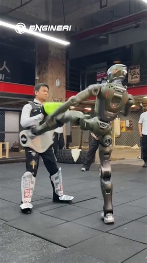 Chinese CEO kicked by humanoid robot in simulated battle