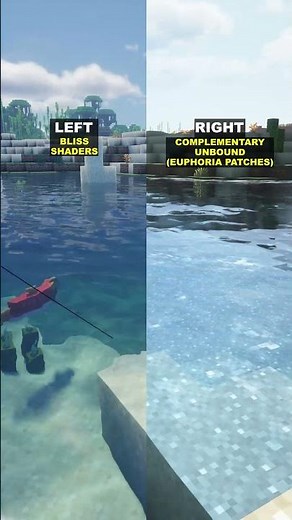 Minecraft Shaders: Bliss or Complementary? #shorts