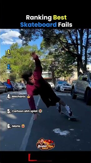 Ranking Funniest Skateboard Moments 🛹🔥 #skateboard #funny #fails #foryou