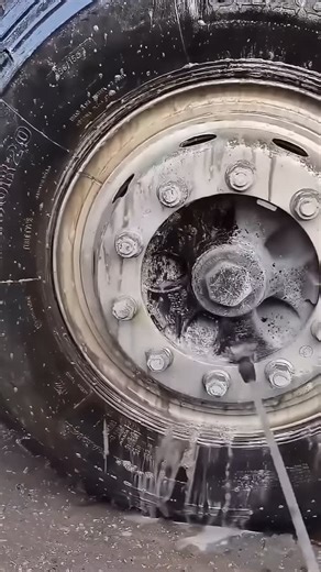 The Deep Clean Lab on Instagram: "Very satisfying prewash and pressure washing to clean a dirty truck wheel completely touchless ASMR"