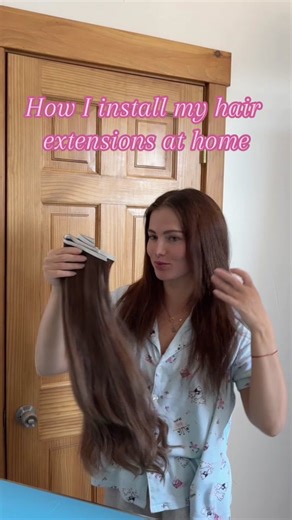 How I install hair extensions at home💕 #diyhairextensions #hairextensionstutorial #hairextensionsathome #athomehairextensions #easyhairextensions #quickextensions #extensions #tutorial #hairtutorial #diyhair #diy