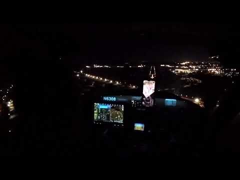 Texas Aircraft Colt N6308 delivery flight. Night landing at KBRT Baton Rouge LA