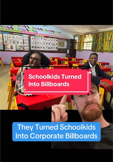 Schoolkids Transformed Into Corporate Billboards