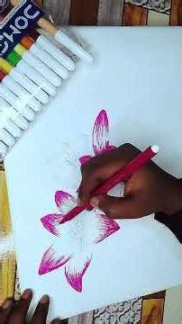 Easy Flower Drawing for Beginners 🌸 Step-by-Step Tutorial