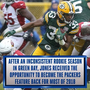 Once the Packers gave fifth-round pick Aaron Jones a shot last season, he took over as their feature back. (Presented by U.S. Cellular) | CBS Sports