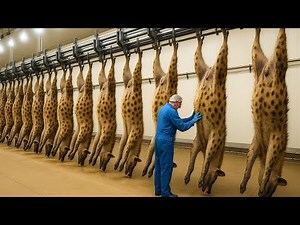 Inside the Modern Hyena Factory 🐾 | From Farming to Meat, Fur & Leather Processing – Full Process