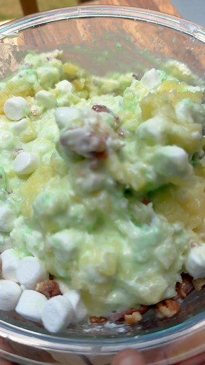 3.8K views · 31 reactions |  Watergate Salad - a sweet, fluffy pistachio dessert. Made with pistachio pudding, crushed pineapple, Cool Whip, marshmallows and pecans. I add cream cheese to mine. | My Forking Life with Tanya Harris | Facebook