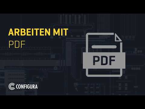 Working with PDFs in CET Material Handling (German)