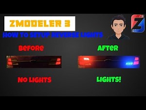 HOW TO SETUP RED AND BLUE REVERSE LIGHTS | ZMODELER 3