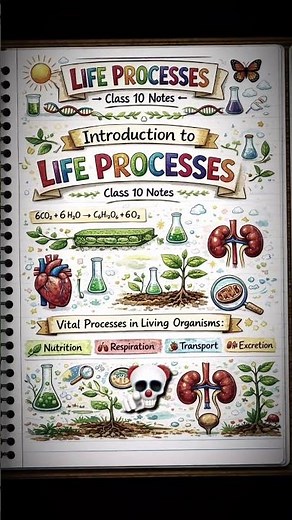 “One page. All life processes. Full marks energy 💯🔥”
