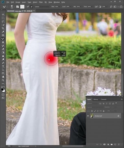 Chỉnh Váy Quần Áo Hết Nếp Nhăn #Short #Shorts #photoshop