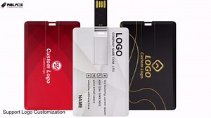 ABLAZE Custom USB Personalized Flash Drives 128GB 10 Pack, Credit Card Bank Card Shaped USB 2.0 Thumb Drives Customized Pendrives