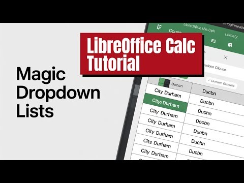 How to Make Magic Drop Down Lists in Calc!