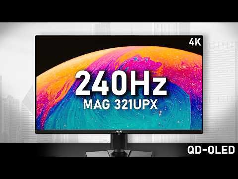 MSI 321UPX QD-OLED Screen review | Realllly GOOD and $300 cheaper than the rest!