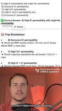 Step 1 #2 - Resting Membrane Potential Questions