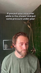 1.3M views · 19K reactions | Unblock your stuffy nose in seconds with this massage technique and steam from a good shower  FOLLOW to be well! #viral Disclaimer: this is educational only | Moore Wellness | Facebook