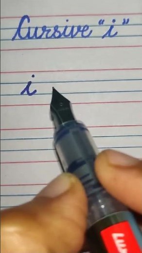 How to write lowercase I in cursive writing #cursive #handwriting #letslearnprimarybasics