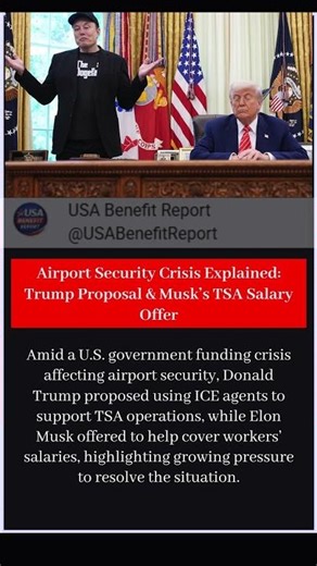 Airport Security Crisis Explained Trump Proposal & Musk’s TSA Salary Offer #breakingnews