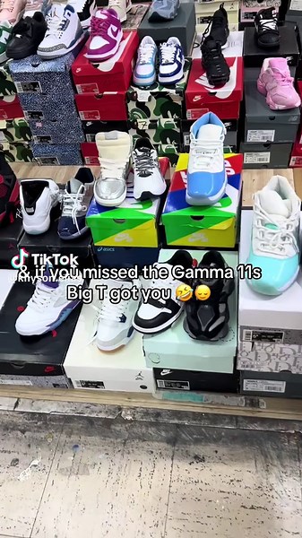 They got every shoe that was ever thought of 😂😂😂😂 purchase at your own risk #bigt #fypシ #gamma11