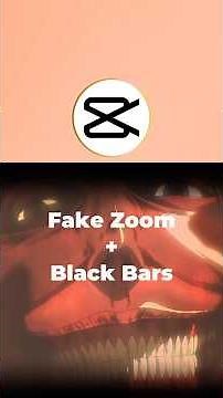 Fake Zoom + Black Bars | CapCut Tutorial | #ytshorts