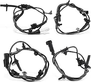 A-Premium ABS Wheel Speed Sensor Compatible with Ford, Lincoln Models - Edge 2011-2012, MKX 2011-2012/2015 - Front and Rear, Driver and Passenger Side, Replace# DT132C216AA, DT432C190AA 4-PC Set
