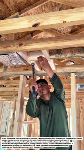 Amazing Wood Blocking Installation! Simple Framing Technique for Stronger Wall Support.