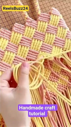 Creative Thread and Fabric Handicraft #fabriccraft #threadcraft #handmadecraft #trendingshorts