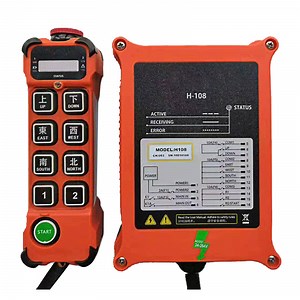 [Hot Item] Henjel Single Speed Hanjel Industrial Wireless Radio Crane Winch Customizable RF Remote Control Transmitter and Receiver H108 with CE Certificated