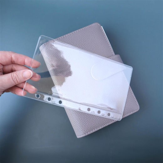 Personal Clear PVC Cash Envelope Filofax Personal Binder Insert Cash Stuffing Budget Wallet Planner Refillable Insert Luxury Minimal Chic - Etsy