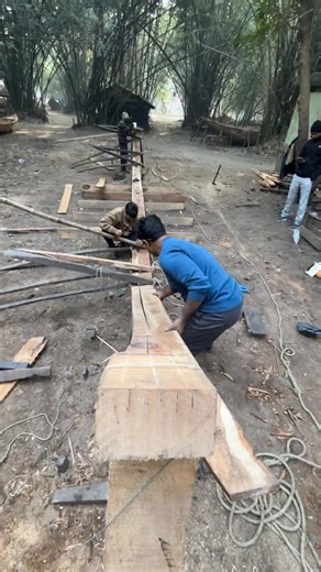Moumita Samaddar on Instagram: "Wooden Boat Making in Village #reels"