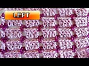 Block Stitch Crochet Tutorial - Left Handed