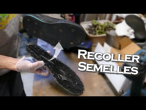 Reglue the sole of wading shoes